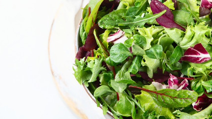 Mixed salad leaves