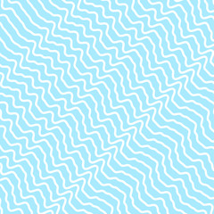 Obraz premium abstract zigzag blue with white line pattern background vector design.