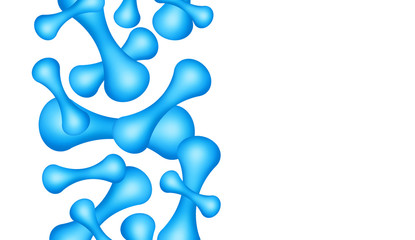 Micro probiotic microorganism, science background. Medicine and treatment. 