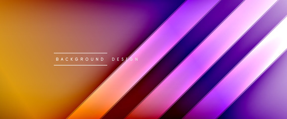 Dynamic trendy fluid color gradient abstract background with flowing wave lines. Vector Illustration