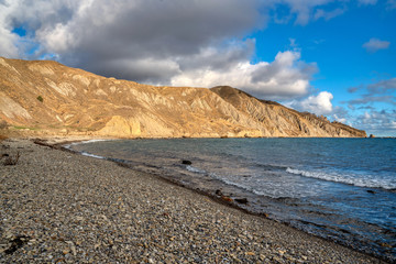 Crimea January 4, 2020 Quiet Bay. Located in the Crimea Between the village of Resort and Sunny Valley.