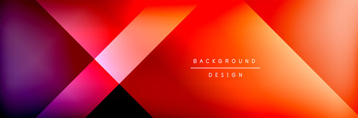 Obraz premium Abstract background - squares and lines composition created with lights and shadows. Technology or business digital template