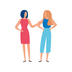 beautiful women avatar character design