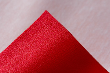 closeup Artificial leather red