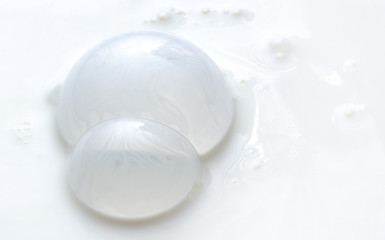 Milk Bubbles Macro