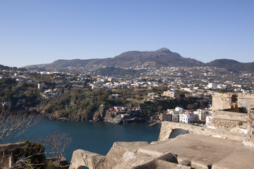isola di Ischia paese Ischia vista dal Castello Aragonese 