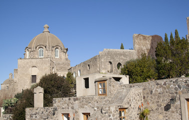 Fototapeta na wymiar isola di Ischia paese Ischia vista dal Castello Aragonese 