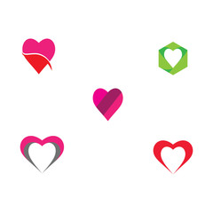 Set Beauty Love Vector illustration design