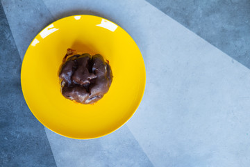 Eclair stuff with chocolate custard cream