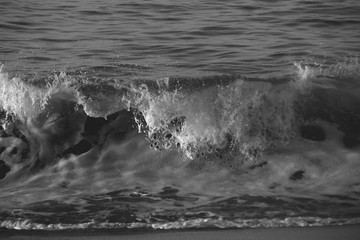 waves on beach