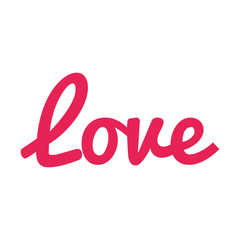love sign pop art style icon vector illustration design