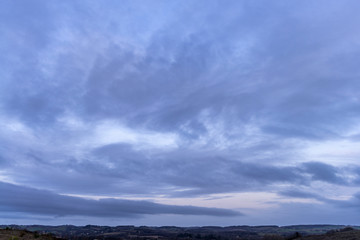 Fototapeta na wymiar sky with clouds before sunrise