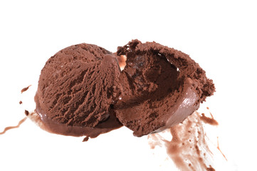 ice cream isolated on white background