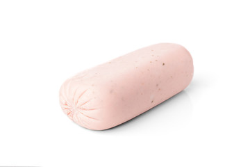 Chicken ham isolated on white background.