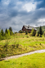 lonely wooden house