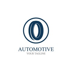 Obraz premium Tire vector icon illustration design template