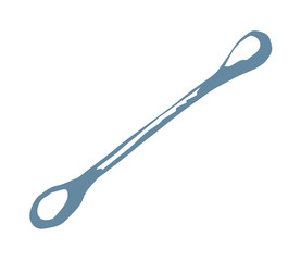 Ear sticks. Vector drawing icon