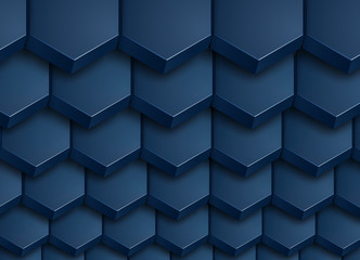 Abstract background 3D hexagons mosaic, interesting vector illustration. 