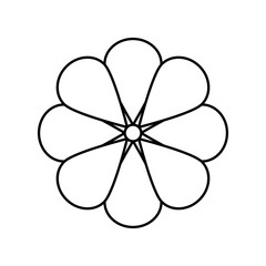 cute flower natural isolated icon vector illustration design