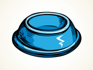 Bowl for pets. Vector drawing