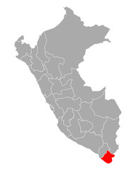 Karte von Tacna in Peru