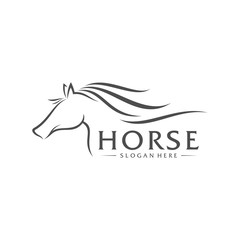 Fototapeta premium Fast Horse logo Design Vector, Creative design, Template, illustration