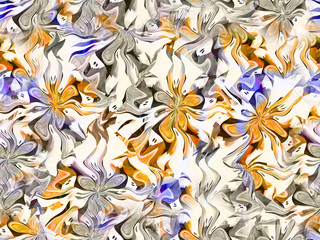 Plumeria flower abstract  pattern design