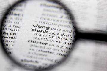 Word or phrase Clunk in a dictionary.