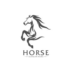 Fototapeta na wymiar Fast Horse logo Design Vector, Creative design, Template, illustration