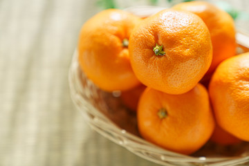 篭に盛られたみかん