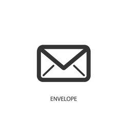 envelope icon vector illustration for graphic design and websites
