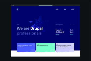 Unique site start screen illustration vector