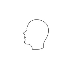 human head man icon vector illustration for graphic design and websites