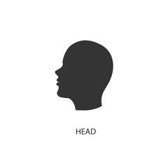 human head man icon vector illustration for graphic design and websites