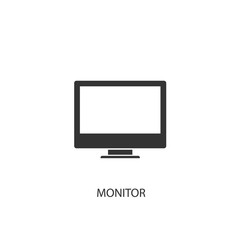 monitor icon vector illustration for graphic design and websites