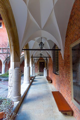 corridor in the old castle