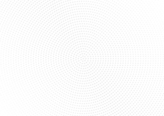 Abstract halftone dotted background. Futuristic grunge pattern, dot, circles, shadow.  Gray modern optical pop art texture for posters, sites, business cards, cover, labels mock-up, vintage stickers