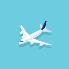 Fototapeta premium airplane icon vector illustration for graphic design and websites