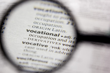 Word or phrase Vocational in a dictionary.