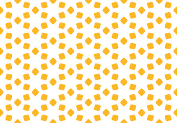 Watercolor seamless geometric pattern design illustration. Background texture. In yellow, white colors.