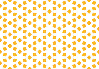 Watercolor seamless geometric pattern design illustration. Background texture. In yellow, white colors.