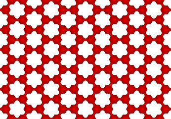 Seamless geometric pattern design illustration. Background texture. Used gradient in red, white colors.