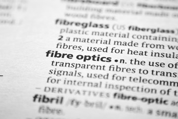 Word or phrase Fibre optics in a dictionary.