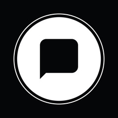 Speech bubble icon illustration isolated vector sign symbol