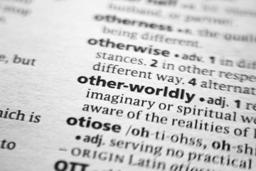 Word or phrase Other-worldly in a dictionary.