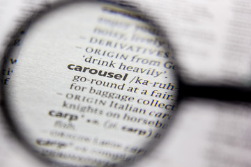 Word or phrase Carousel in a dictionary.