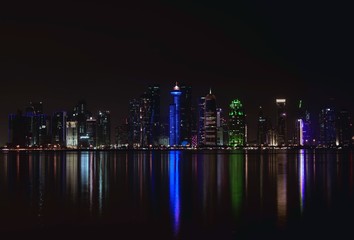 Naklejka premium city at night