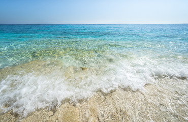 Clear azure coloured sea water, Sardinia, Italy