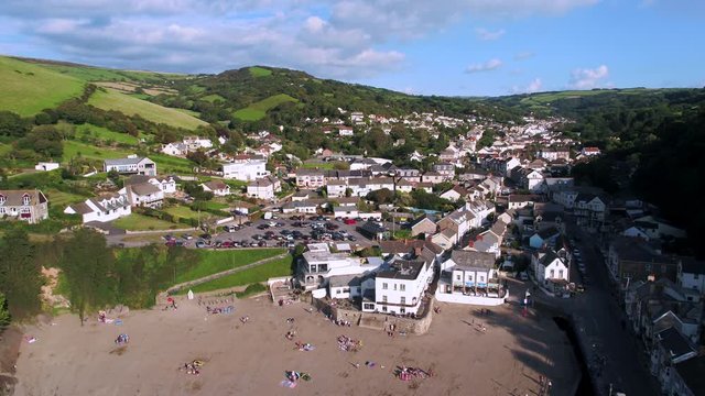 United Kingdom, Devon, North Devon coast, Combe Martin and coastline