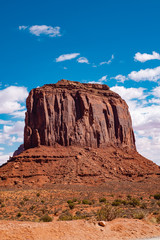 Fototapeta premium Landscape of Monument valley. Navajo tribal park, USA.